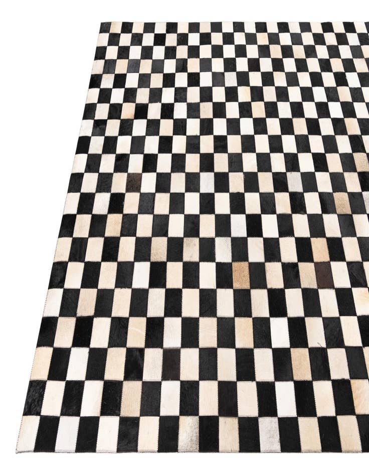 Detail image of  5' x 8' Cowhide Leather Rug