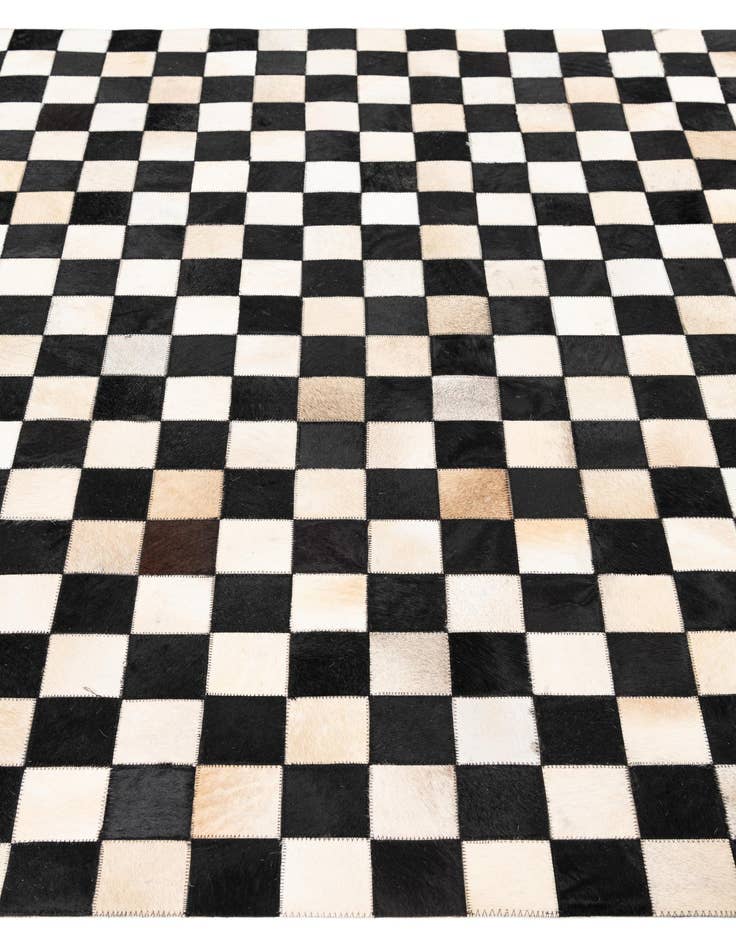 Detail image of  5' x 8' Cowhide Leather Rug