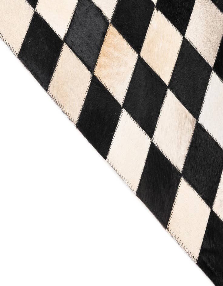 Detail image of  5' x 8' Cowhide Leather Rug