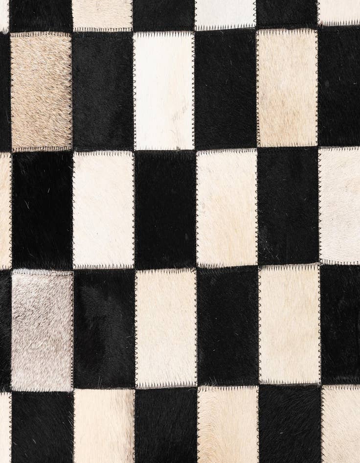 Detail image of  5' x 8' Cowhide Leather Rug