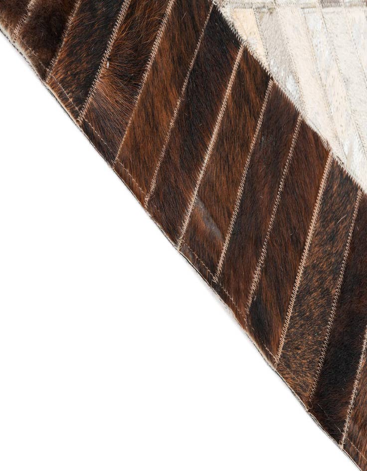 Detail image of  3' 10 x 5' 8 Cowhide Leather Rug