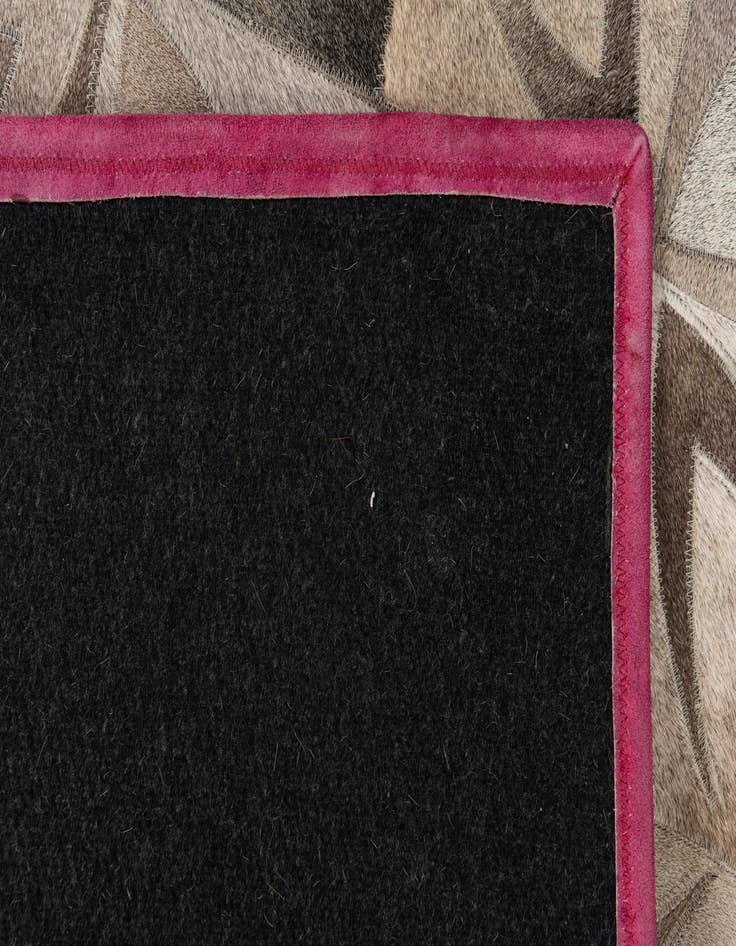 Detail image of  4' x 5' 10 Cowhide Leather Rug