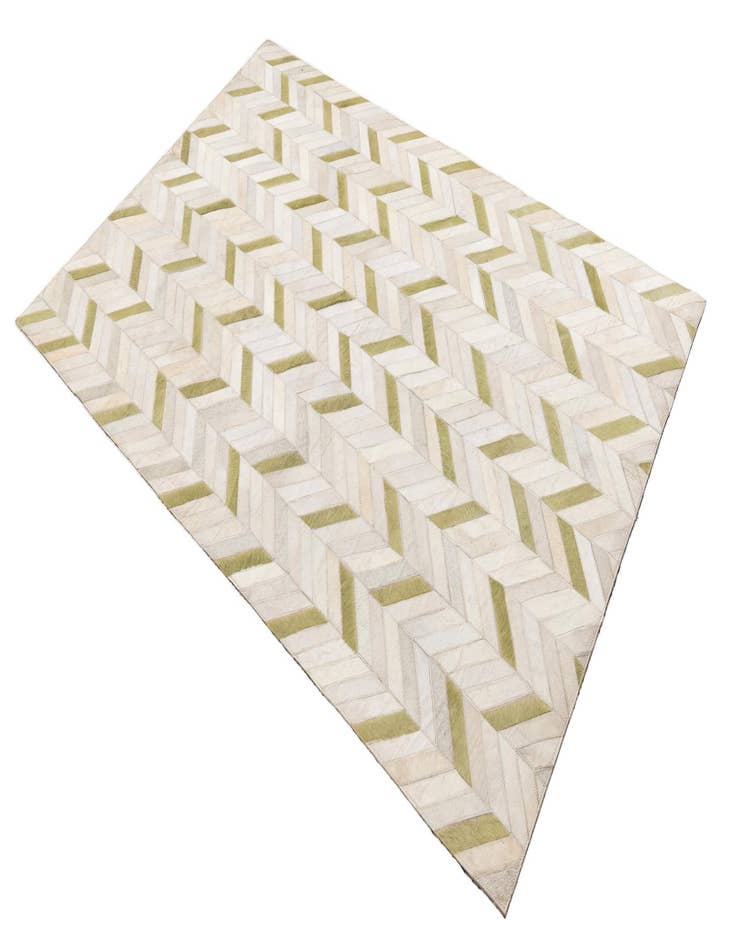 Detail image of  4' x 5' 10 Cowhide Leather Rug