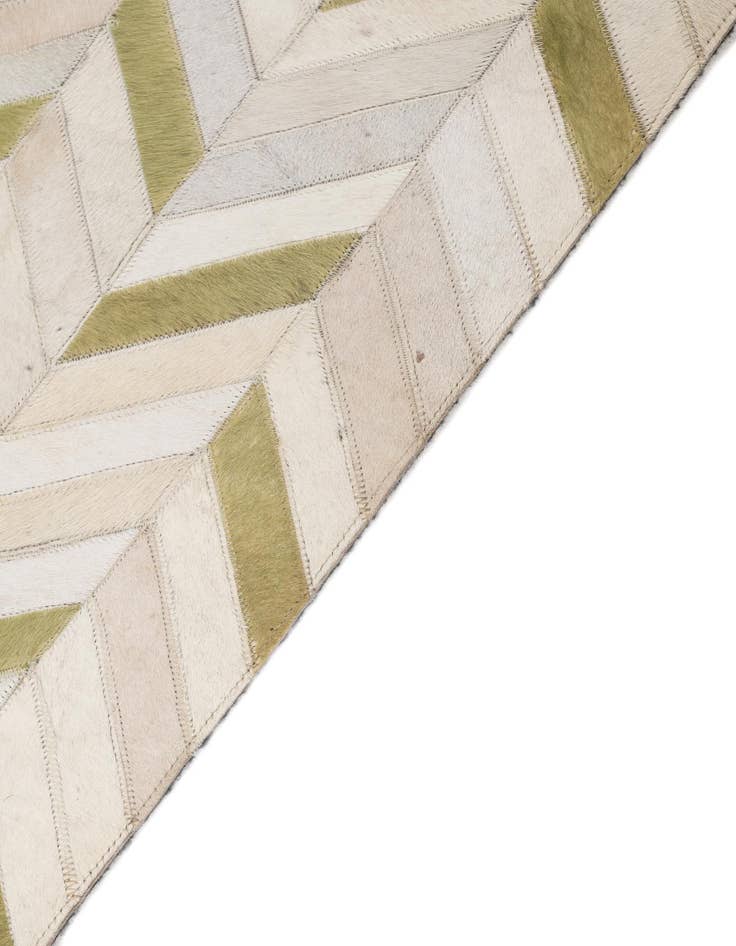 Detail image of  4' x 5' 10 Cowhide Leather Rug