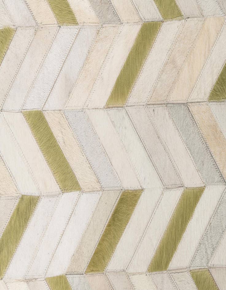 Detail image of  4' x 5' 10 Cowhide Leather Rug