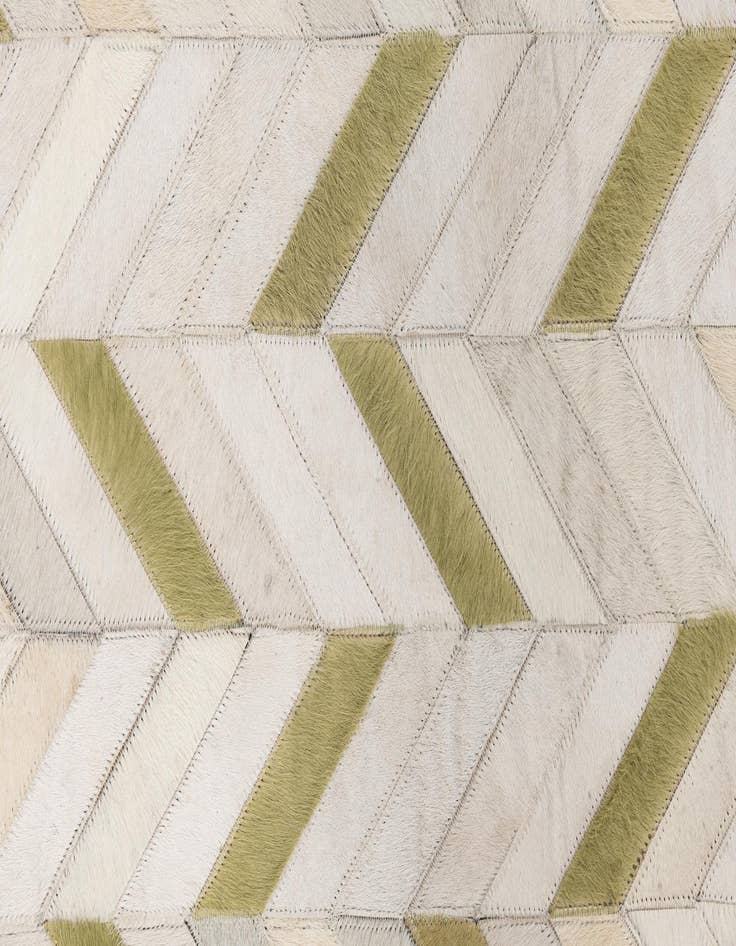 Detail image of  4' x 5' 10 Cowhide Leather Rug