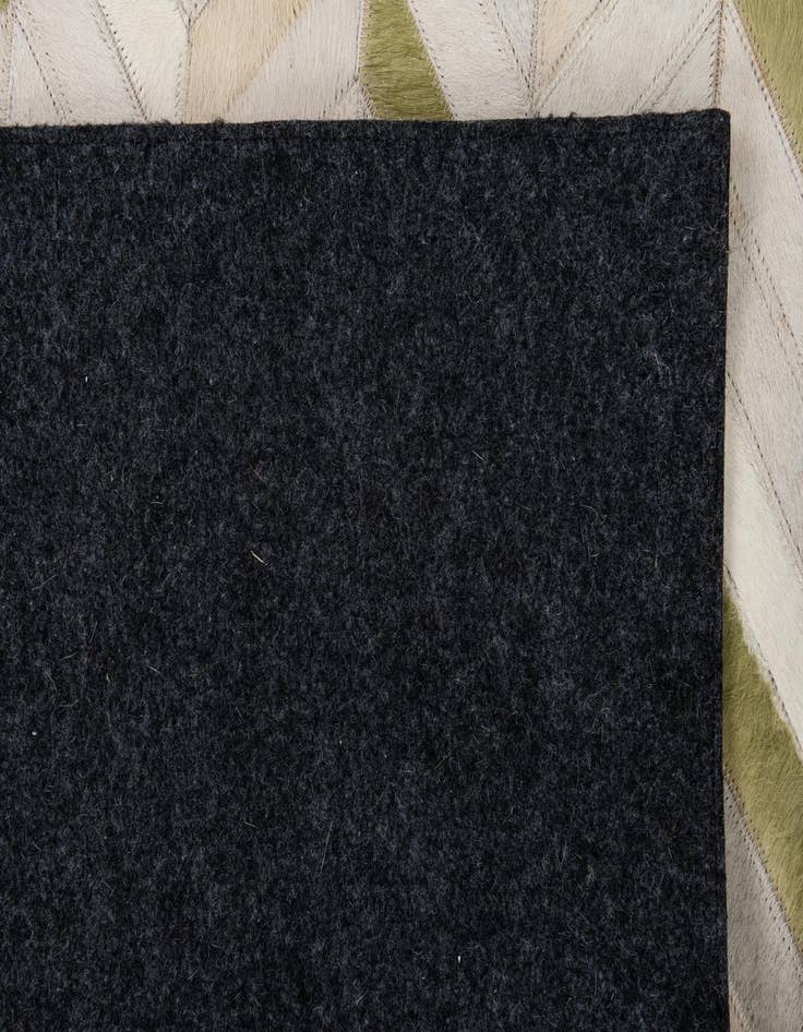 Detail image of  4' x 5' 10 Cowhide Leather Rug