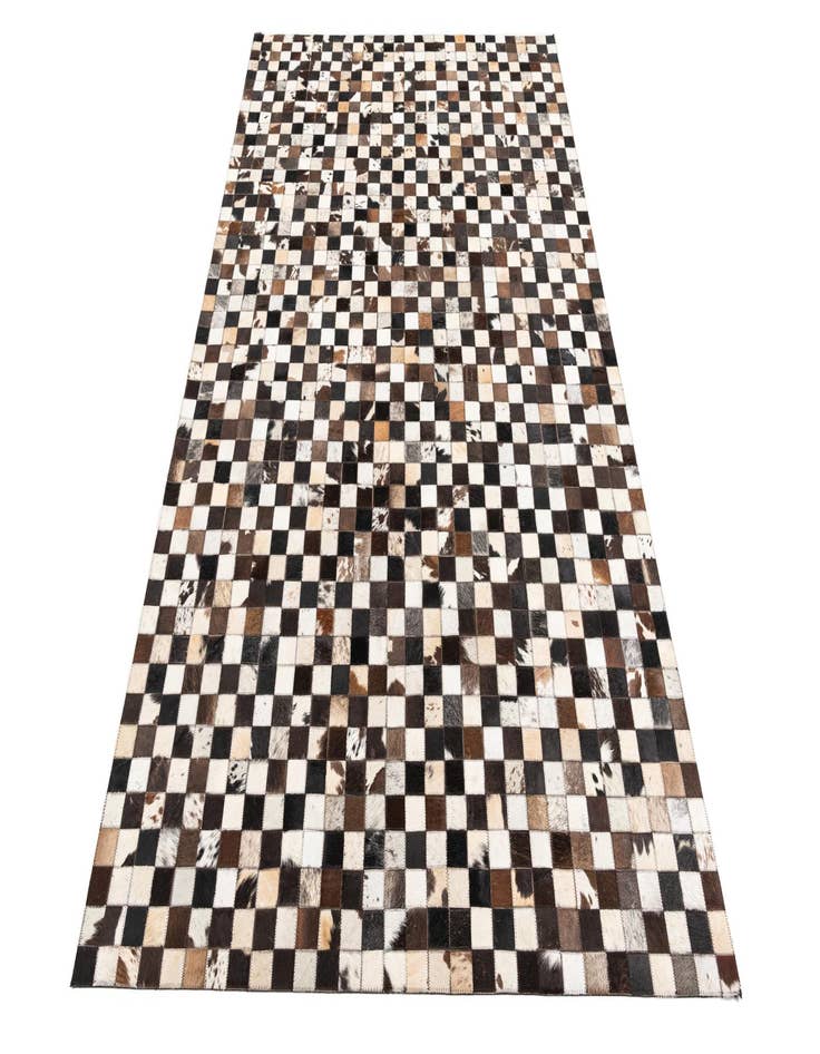 Detail image of  5' 1 x 8' 2 Cowhide Leather Rug