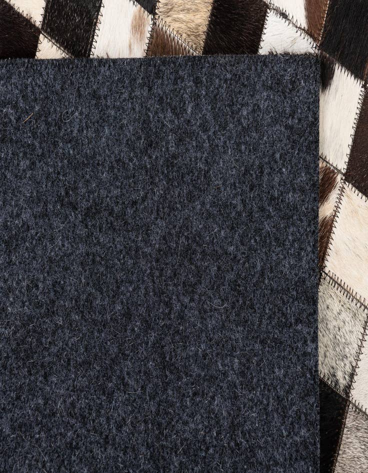 Detail image of  5' 1 x 8' 2 Cowhide Leather Rug