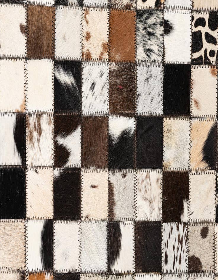 Detail image of  5' 1 x 8' Cowhide Leather Rug