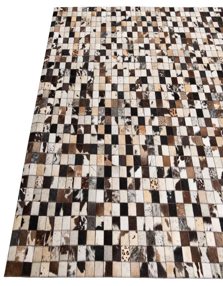 Detail image of  5' x 8' Cowhide Leather Rug