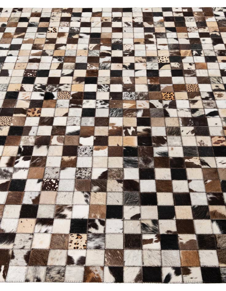 Detail image of  5' x 8' Cowhide Leather Rug