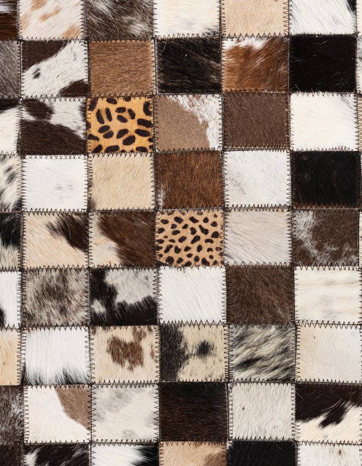 Detail image of  5' x 8' Cowhide Leather Rug