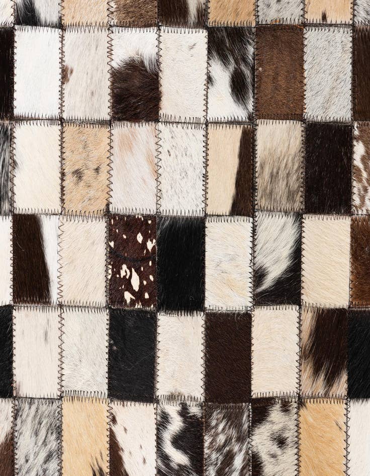 Detail image of  5' x 8' Cowhide Leather Rug