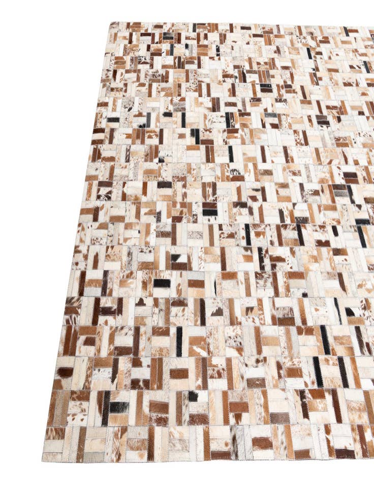 Detail image of  5' x 8' Cowhide Leather Rug