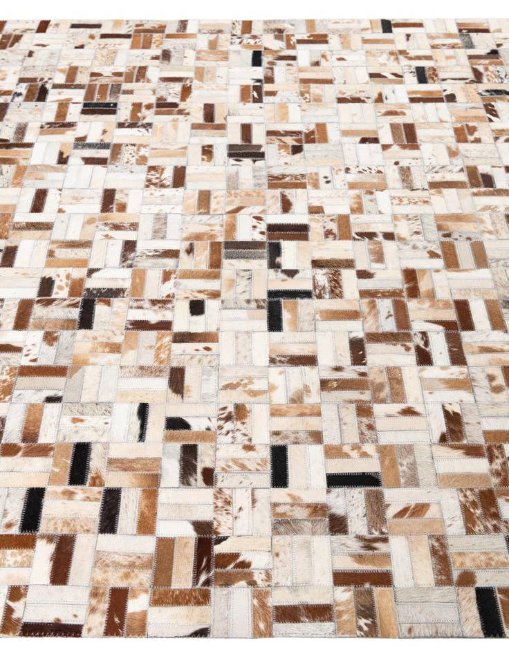 Detail image of  5' x 8' Cowhide Leather Rug