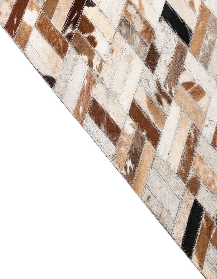 Detail image of  5' x 8' Cowhide Leather Rug