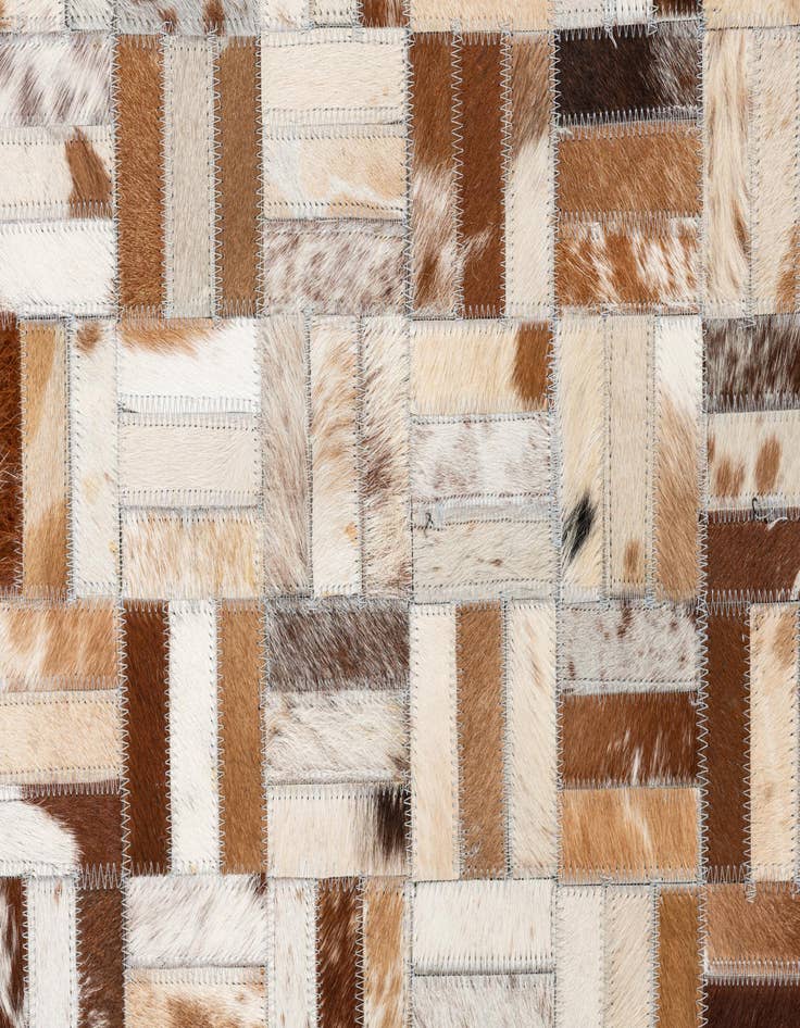 Detail image of  5' x 8' Cowhide Leather Rug