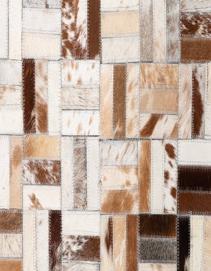 Detail image of  5' x 8' Cowhide Leather Rug
