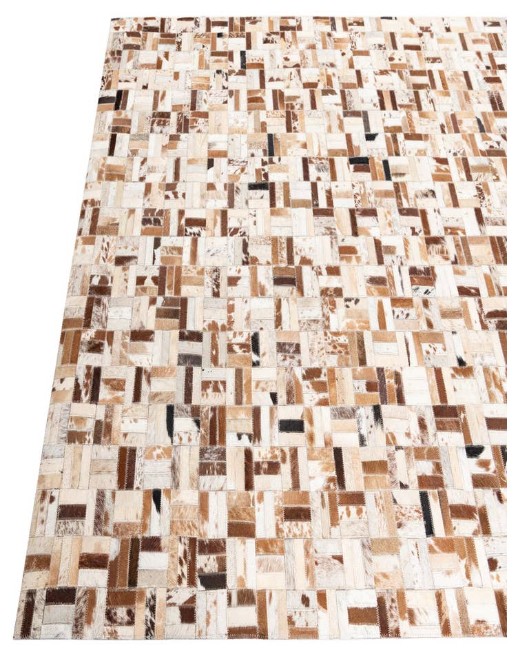 Detail image of  5' x 8' Cowhide Leather Rug