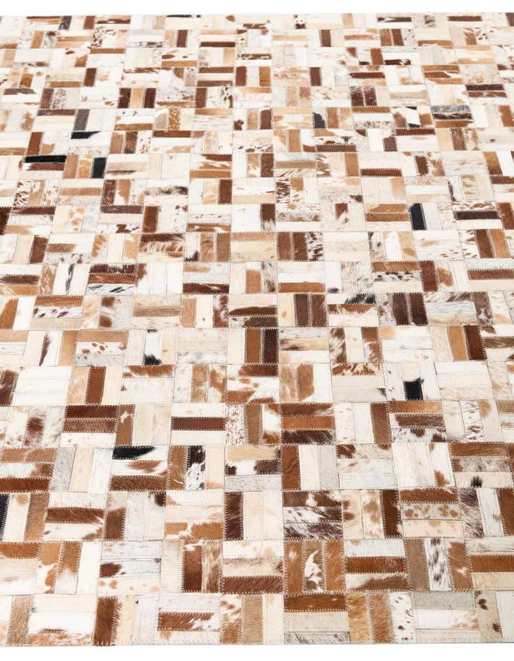 Detail image of  5' x 8' Cowhide Leather Rug