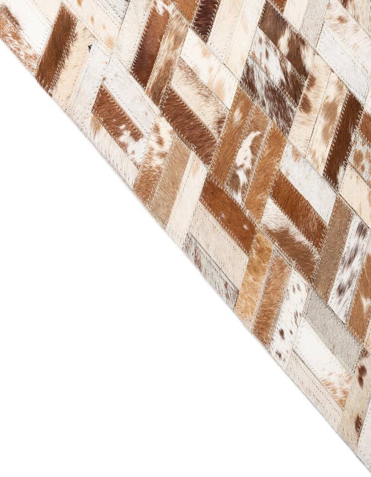 Detail image of  5' x 8' Cowhide Leather Rug