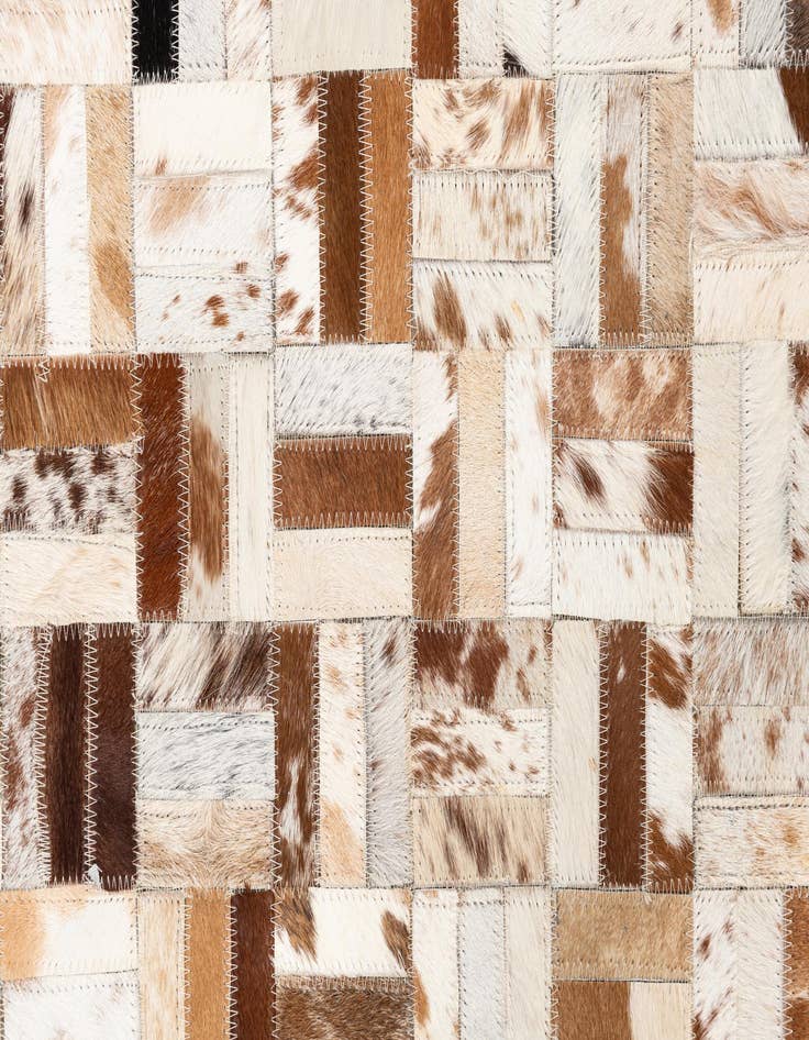Detail image of  5' x 8' Cowhide Leather Rug