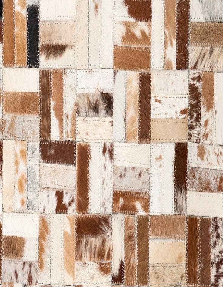 Detail image of  5' x 8' Cowhide Leather Rug