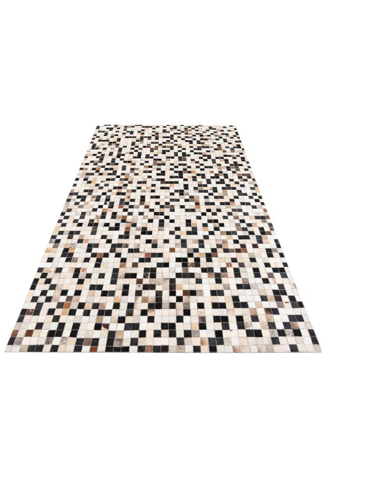 Detail image of  5' x 7' 10 Cowhide Leather Rug