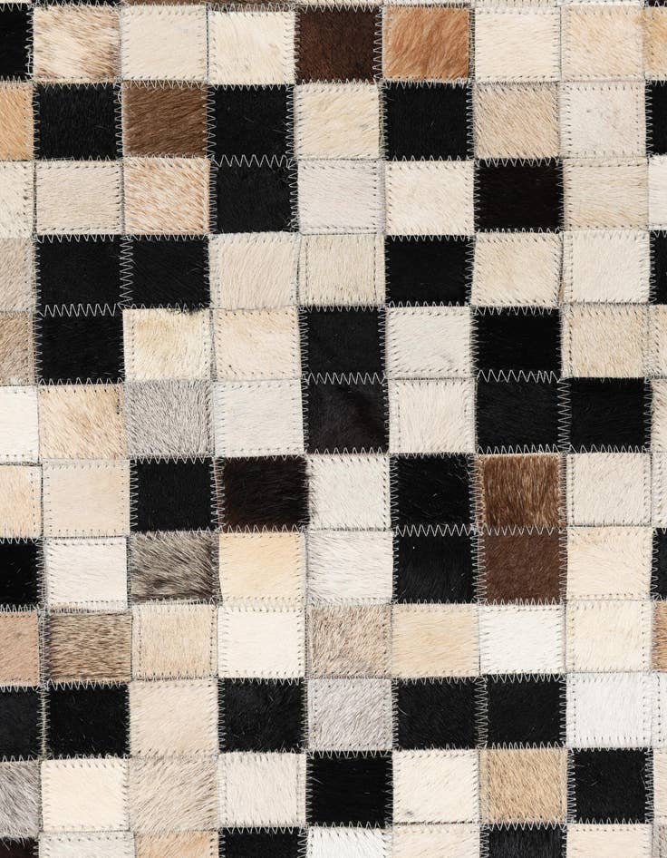 Detail image of  5' x 7' 10 Cowhide Leather Rug