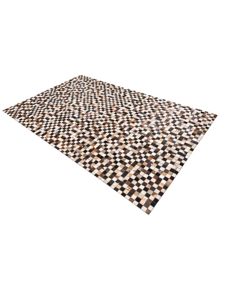 Detail image of  5' 1 x 8' 1 Cowhide Leather Rug