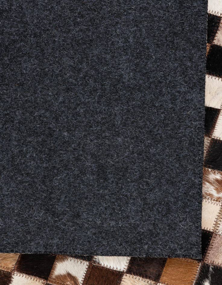 Detail image of  5' 1 x 8' 1 Cowhide Leather Rug