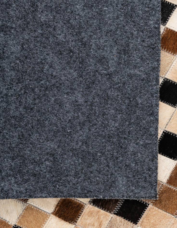 Detail image of  5' 2 x 8' 1 Cowhide Leather Rug