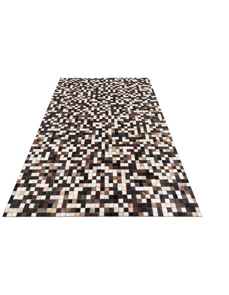 Detail image of  5' 1 x 8' Cowhide Leather Rug