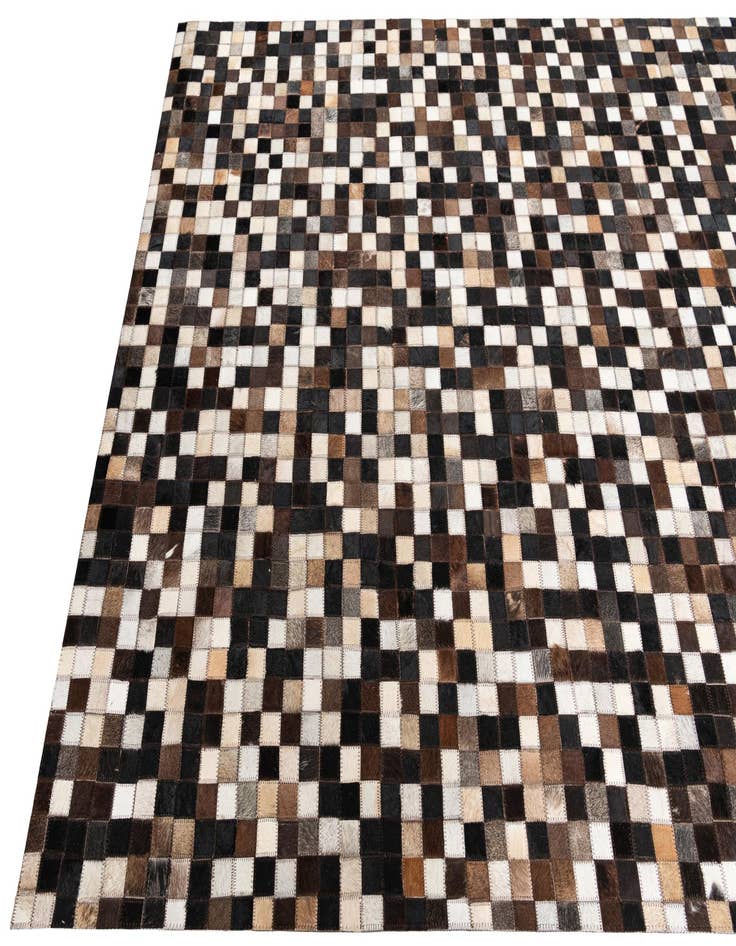Detail image of  5' 1 x 8' Cowhide Leather Rug