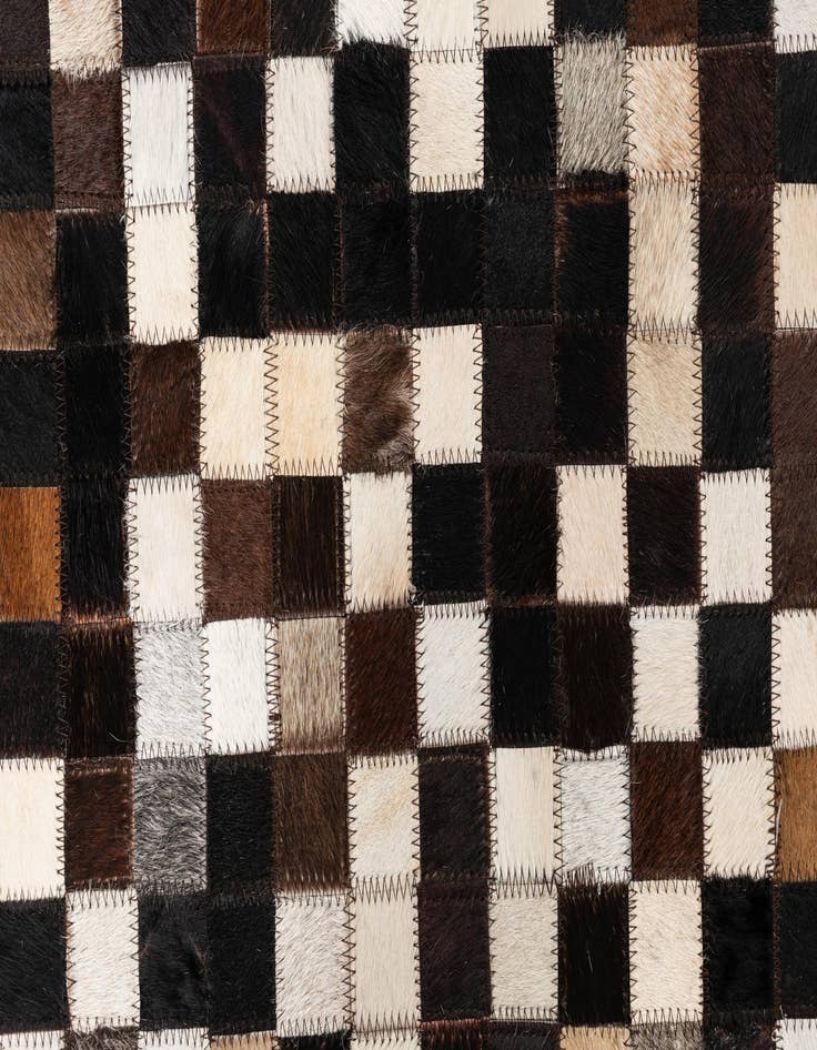 Detail image of  5' 1 x 8' Cowhide Leather Rug