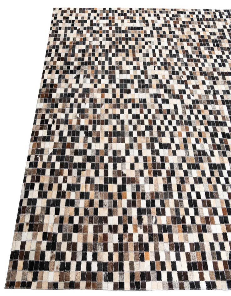 Detail image of  5' 1 x 8' Cowhide Leather Rug