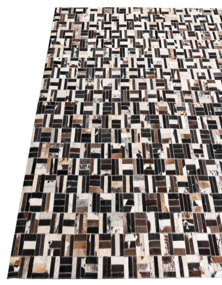 Detail image of  5' x 8' Cowhide Leather Rug