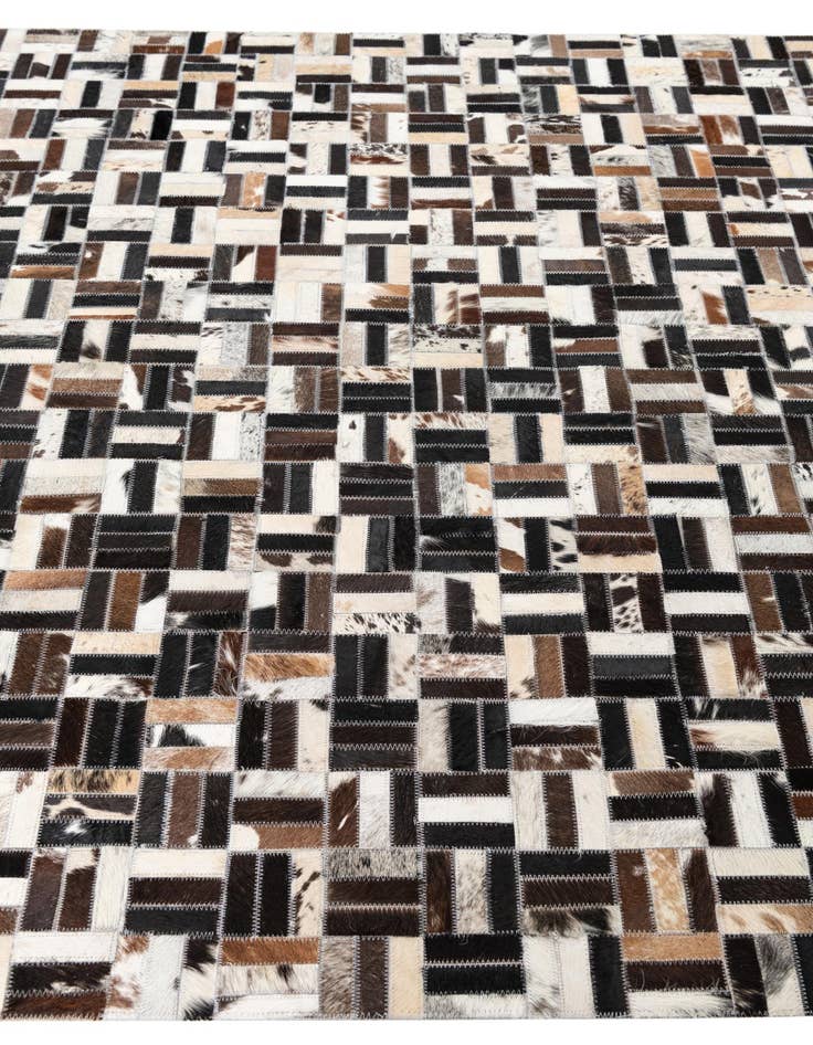Detail image of  5' x 8' Cowhide Leather Rug