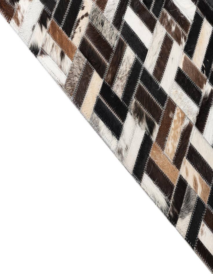 Detail image of  5' x 8' Cowhide Leather Rug