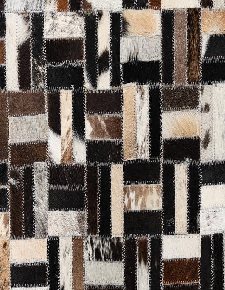 Detail image of  5' x 8' Cowhide Leather Rug