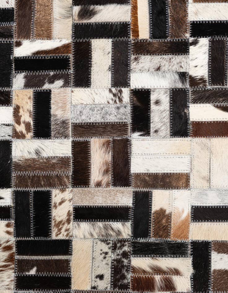 Detail image of  5' x 8' Cowhide Leather Rug
