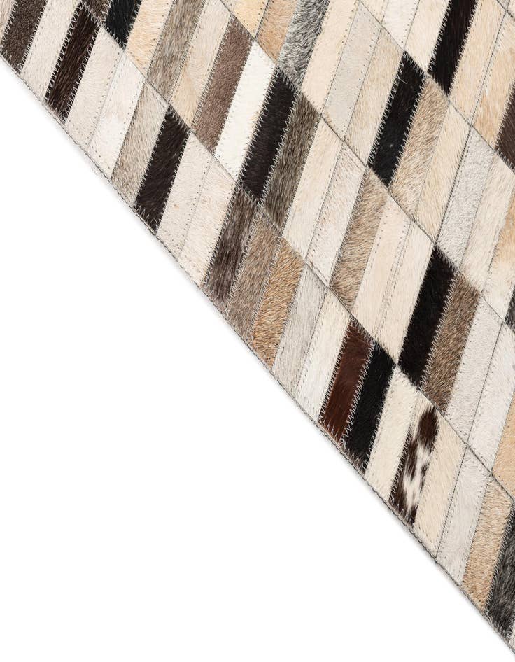 Detail image of  5' x 7' 10 Cowhide Leather Rug