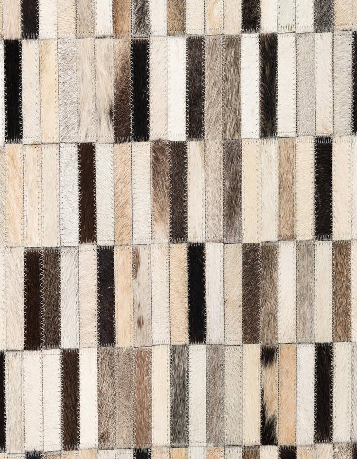 Detail image of  5' x 7' 10 Cowhide Leather Rug
