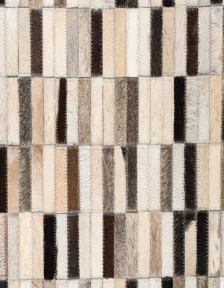 Detail image of  5' x 7' 10 Cowhide Leather Rug