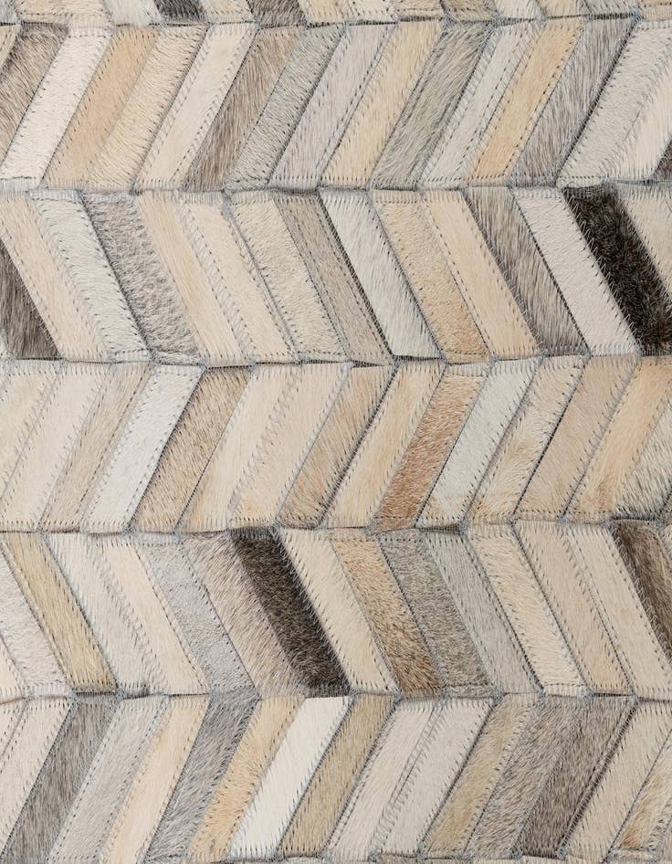 Detail image of  5' 1 x 8' Cowhide Leather Rug