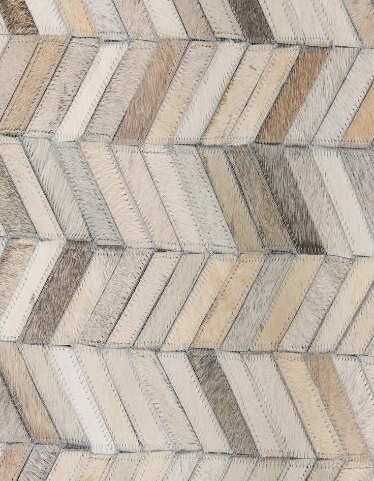 Detail image of  5' 1 x 8' Cowhide Leather Rug