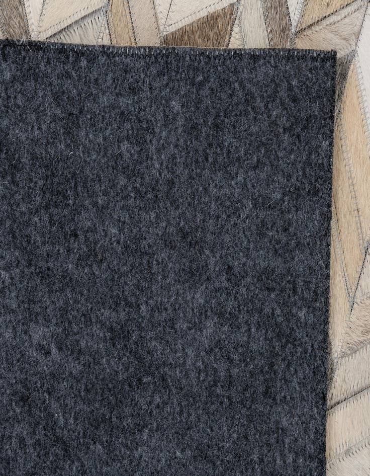 Detail image of  5' 1 x 8' Cowhide Leather Rug