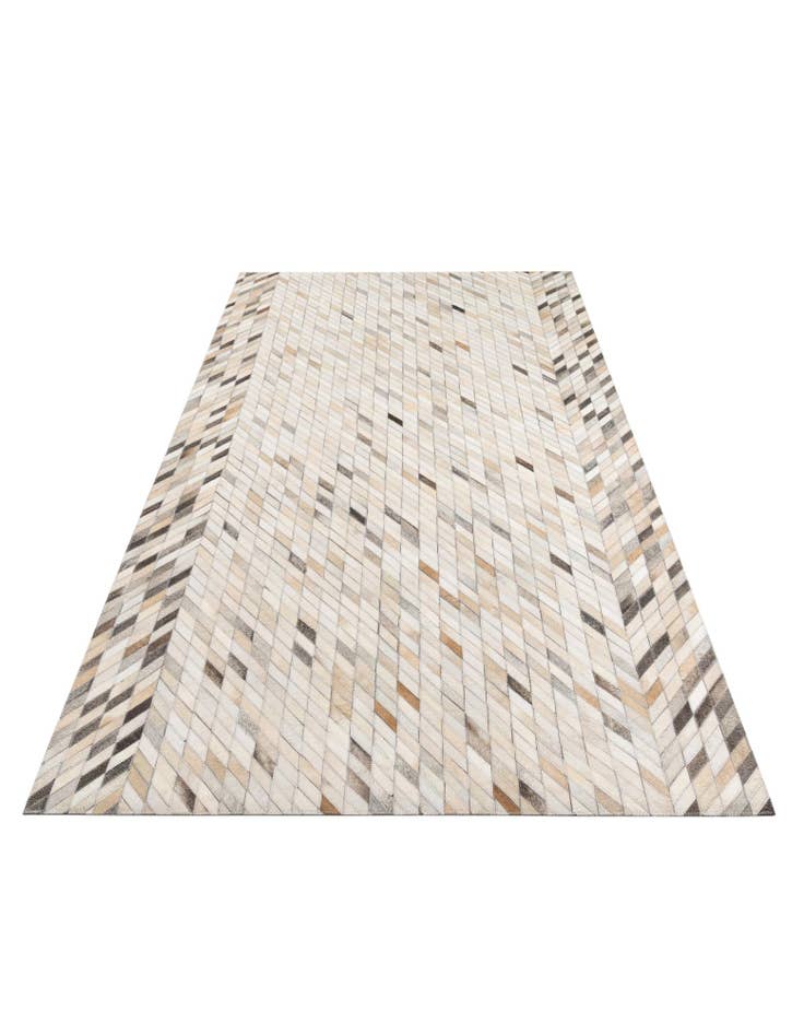 Detail image of  5' x 7' 10 Cowhide Leather Rug