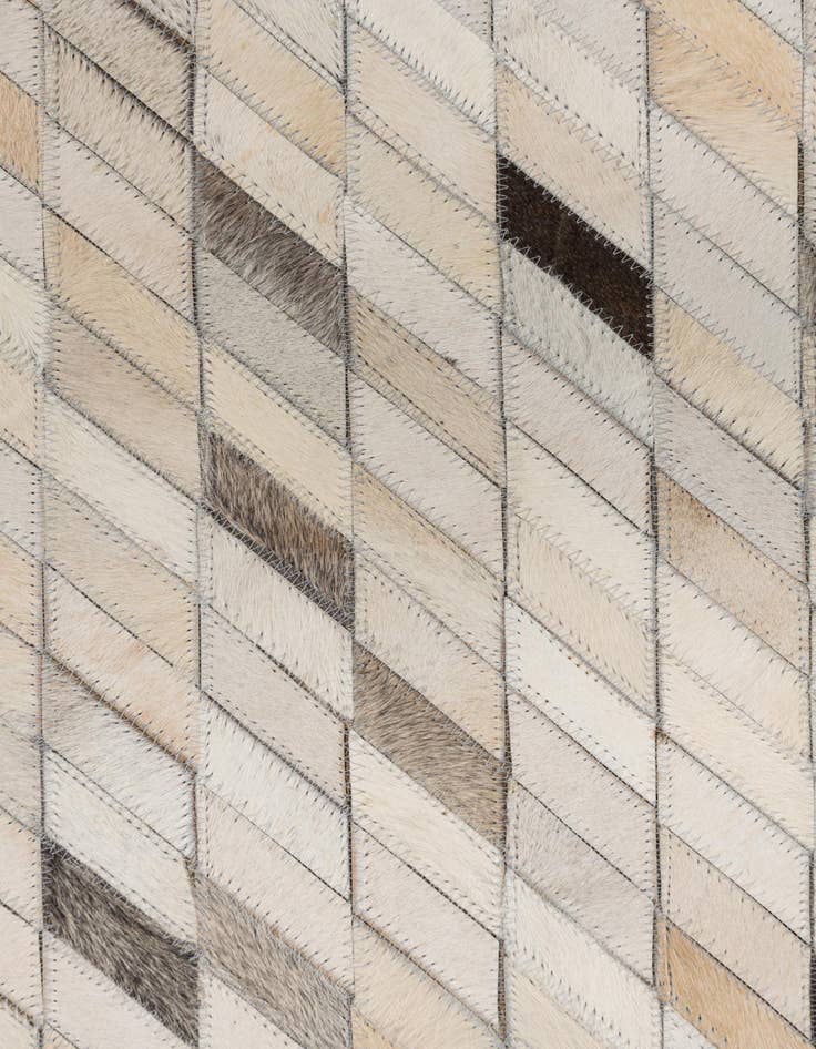 Detail image of  5' x 7' 10 Cowhide Leather Rug